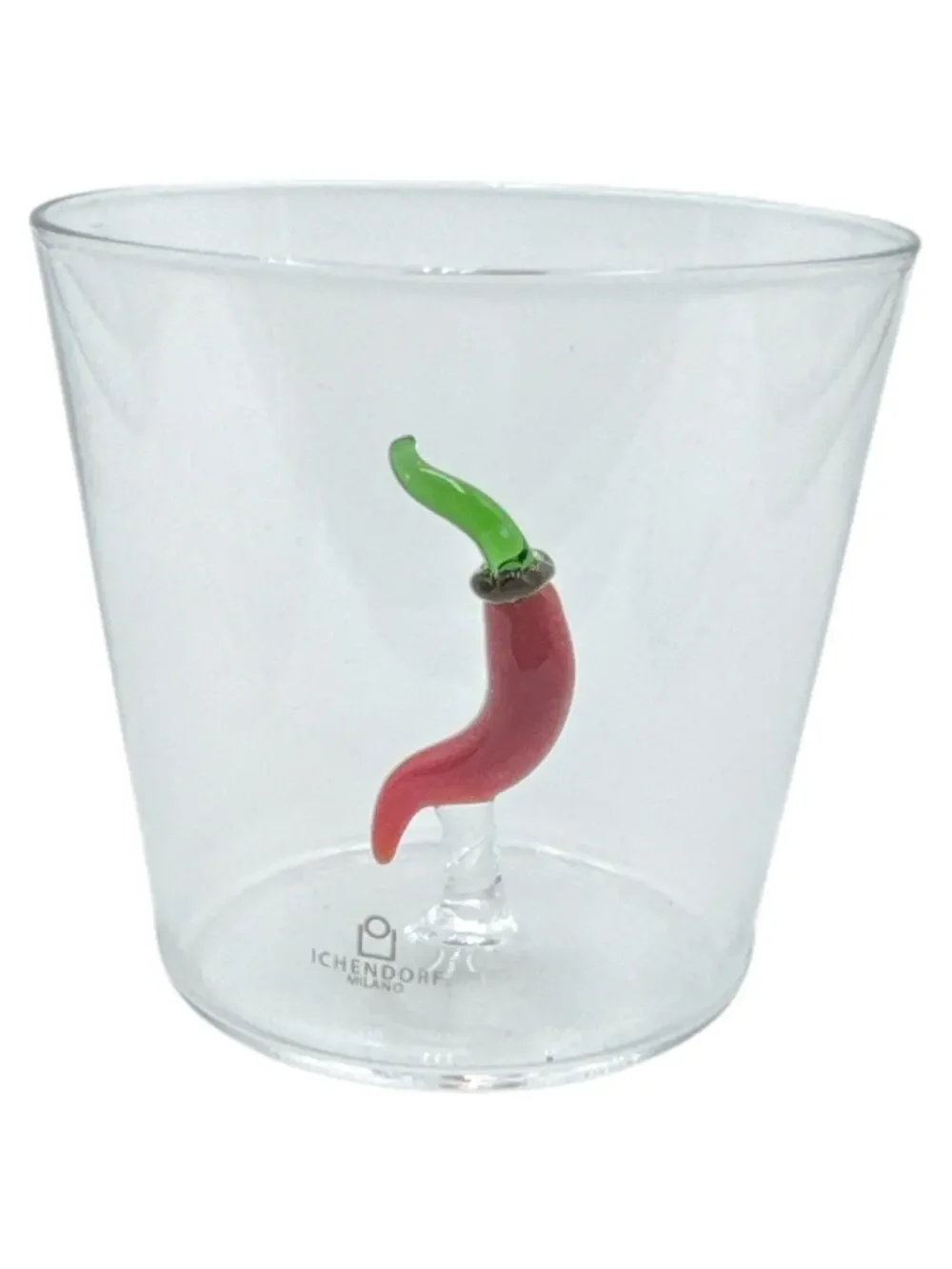 Rare Ichendorf Milano Hand Blown Red Pepper Drinking Glass